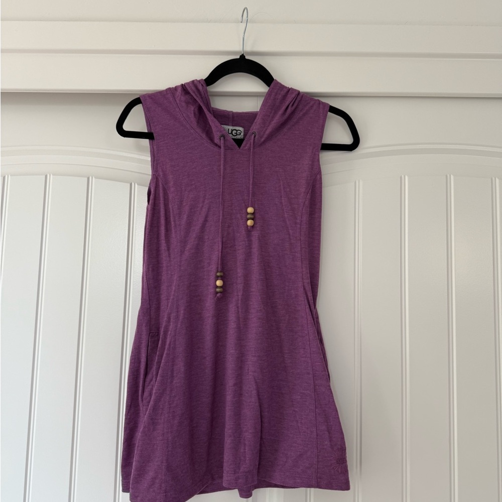 UGG Purple Sleeveless Tank Coverup